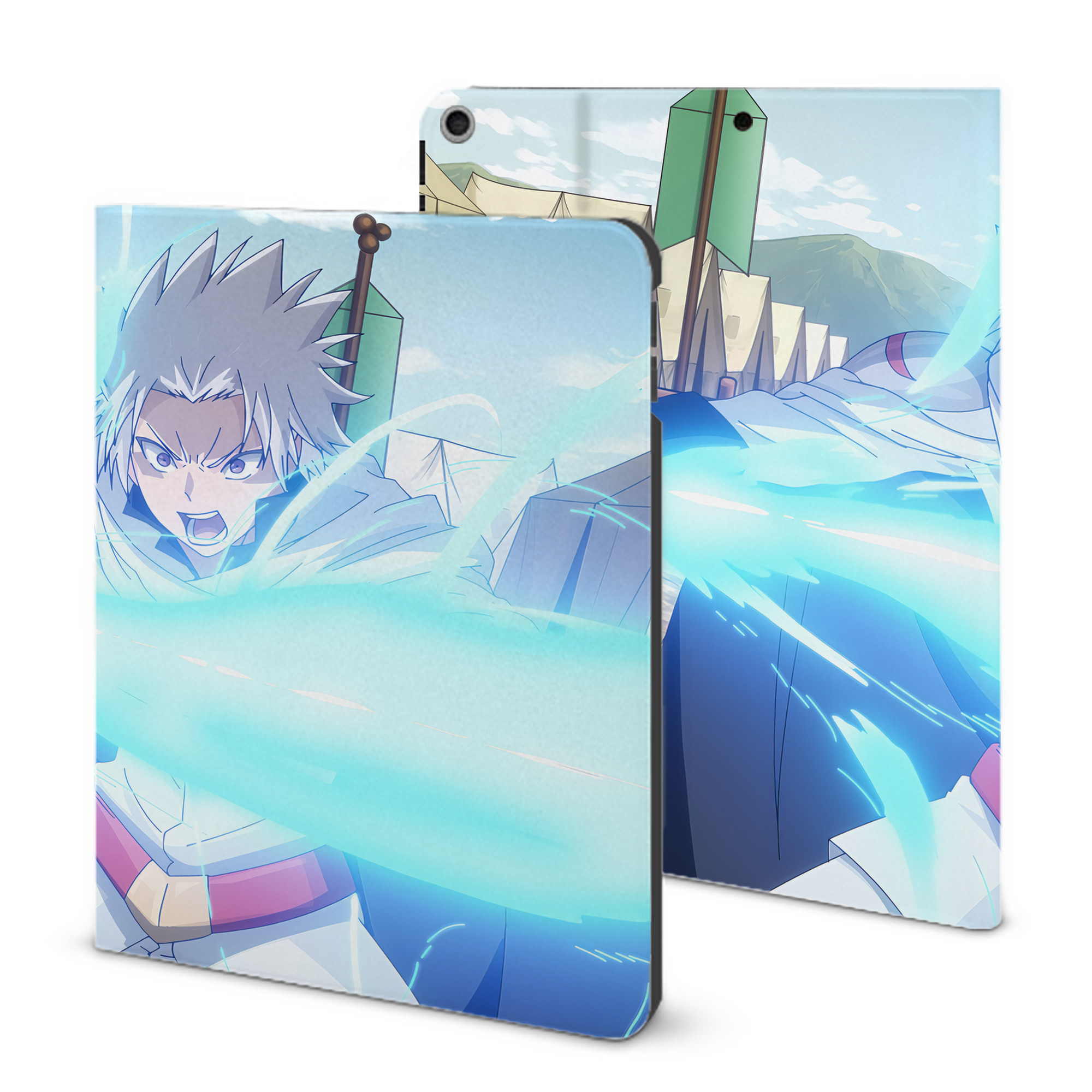（画像用） 転スラ Regarding Reincarnated to Slime IPad ケース ブック型 PUレザー TPU 耐衝撃 軽量 薄型 ペン収納なし 全面保護 IPad 各モデル対応